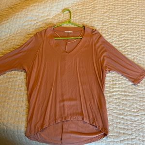 Zara dusty rose blouse, size S